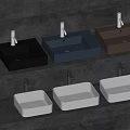 Modern wash basin 3d model