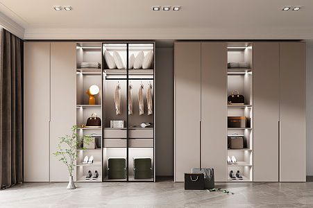 Modern wardrobe 3d model