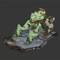Modern Robot Machine Dinosaur Mechanical Dinosaur Mech Monster Science Fiction Monster 3d model