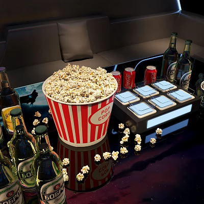 Modern Popcorn 3d model