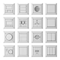 Modern Switch Panel 3d model