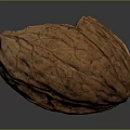 Whole Walnut With Shell Natural Texture And Cracked Open Close Up Healthy Snack