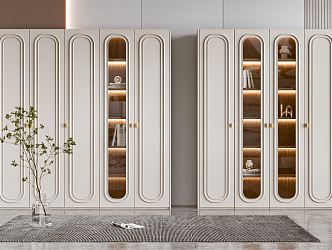 Modern Bookcase Locker 3d model