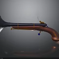 Colorful Horn Shaped Home Decor Item With Purple Red Blue And Metallic Accents