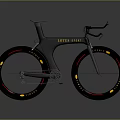 Modern LEVEL RACE Bicycle With Black Frame Yellow Wheel Accents And Aerodynamic Design
