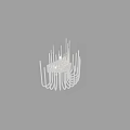 Elegant Modern Wall Light With Transparent Glass Tubes And Metal Base