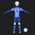 Three-Shading Two-Material Character Male Character Two-Dimension Style Cartoon Boy Sports Beautiful Man Boy Handsome Man Day Animation 3d model