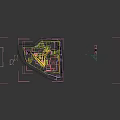Shopping Mall Interior With Multiple Floors Hanging Lights Digital Screens Green Plant Walls And Pedestrians
