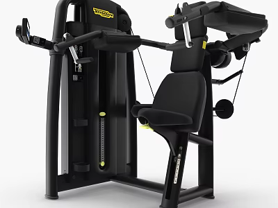 Professional Fitness Equipment Chest Workout Machine With Adjustable Seat And Arm Handles For Strength Training 3d model