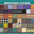 Tribal Ethnic Style Fabric Abstract Geometric Printing Pattern 3d model