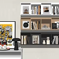 Modern Bookshelf 3d model