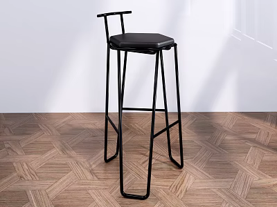 Modern Bar Chair Leisure Chair 3d model