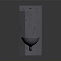 Stainless Steel Vertical Restroom Fixture With Sink And Toilet Bowl