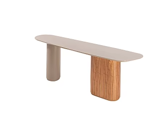 Nordic log style several porch cases several Nordic wall side tables 3d model