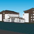 New Chinese Architecture 3d model