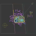Spacious School Building Campus With Open Square Sports Field And Green Trees
