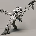 Trendy Play Robot Armored Mech Armored Core Game Character Game Character Movie Character Toy Decoration Toy 3d model