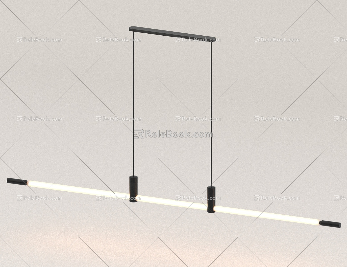 Strip chandelier 3d model