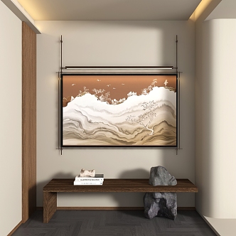 New Chinese Decorative Painting 3d model