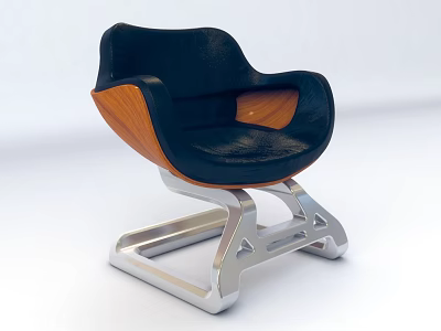 Modern Sofa Chair Danish Single Sofa Chair 3d model