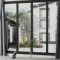 modern floor-to-ceiling windows 3d model