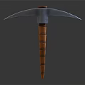 Modern cross draft pickaxe 3d model