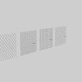 Metal Mesh Room Dividers With Various Woven Patterns And Connector Parts