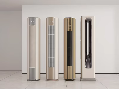 modern air conditioner vertical air conditioner 3d model