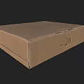 Brown Corrugated Cardboard Box For Packaging And Storage With Handling Symbols