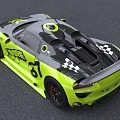 Porsche 918 body painting car sports car luxury car 3d model