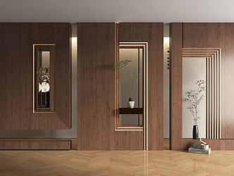 New Chinese Entrance Restaurant Entrance Landscape Entrance 3d model