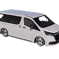White Modern Van With Sleek Exterior Design Alloy Wheels And Side Windows