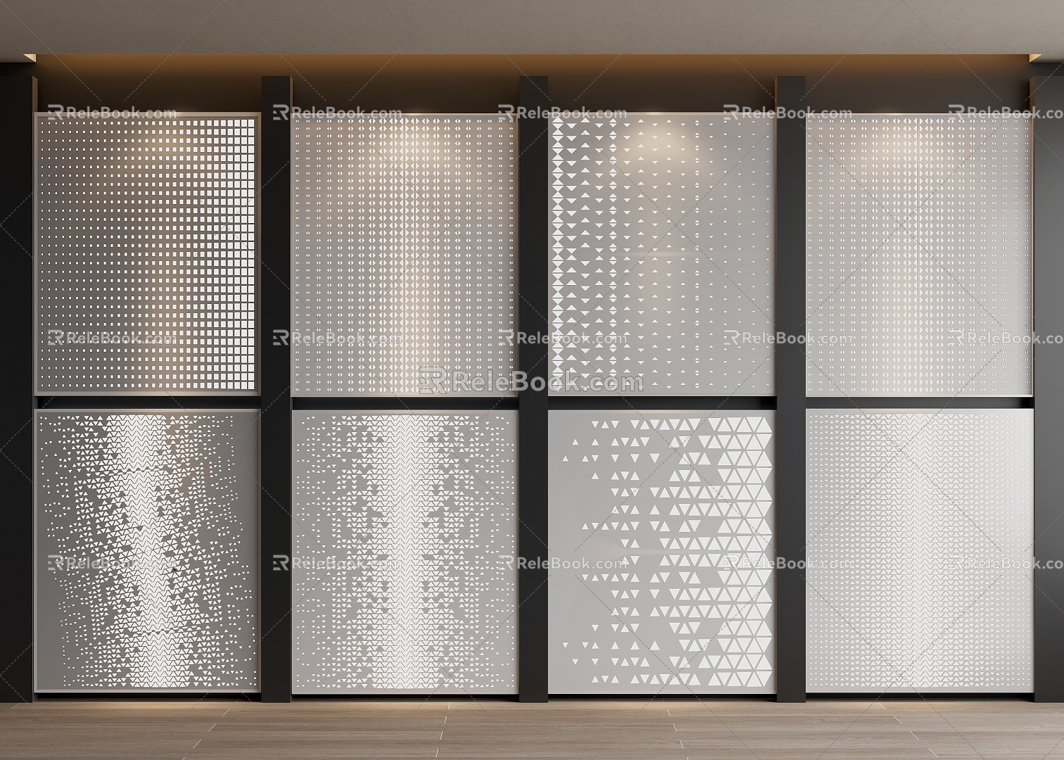 Aluminum Perforated Plate Transparent Perforated Plate Perforated Plate Background Wall Hollow Plate 3d model