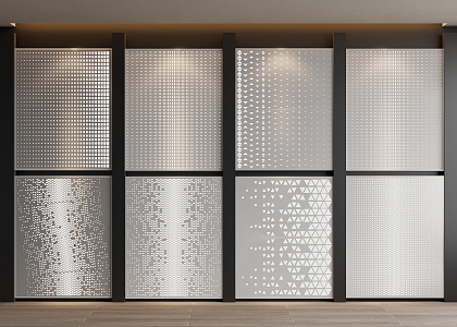 Aluminum Perforated Plate Transparent Perforated Plate Perforated Plate Background Wall Hollow Plate 3d model