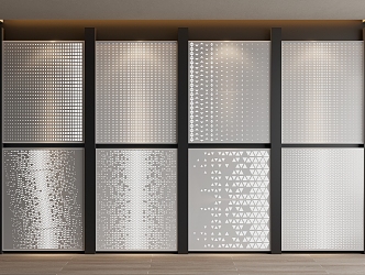 Aluminum Perforated Plate Transparent Perforated Plate Perforated Plate Background Wall Hollow Plate 3d model