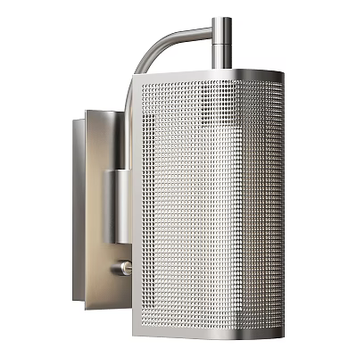 Modern Stainless Steel Wall Sconce With Perforated Design For Home Interior Decoration 3d model