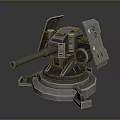 laser tower turret turntable sci-fi tower defense game tower defense sci-fi turret game turret game turret 3d model