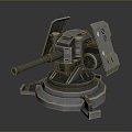 laser tower turret turntable sci-fi tower defense game tower defense sci-fi turret game turret game turret 3d model