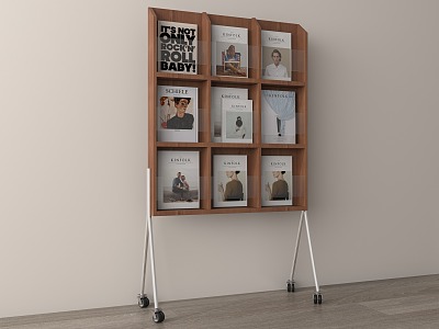 Modern Bookshelf Books Book Decorations model