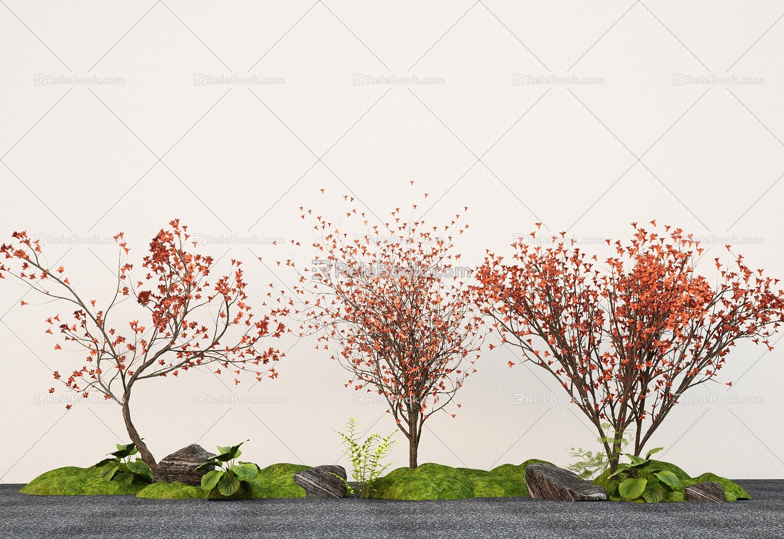 landscape tree flowering tree modeling tree 3d model