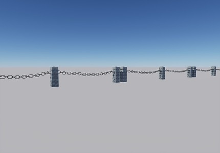 Modern Railing 3d model