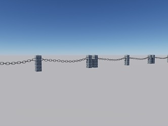 Modern Railing 3d model