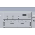 Industrial Equipment With Control Panel Buttons Drawers And Display Screen