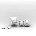 Cozy Animal Themed Throw Pillows Set With Orange Gray And White Designs