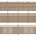 Wooden Fences With Different Patterned Designs