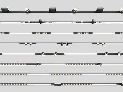 Various Modern Downlights And Spotlights For Home Interior Lighting Fixtures 3d model