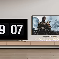 Modern LCD TV display smart screen 3d model