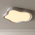 Cloud Shaped White Ceiling Light With Soft Warm Glow For Kids Bedroom Decor 3d model