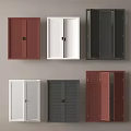 Various Colored Louvered Double Doors For Home Interior Design And Decor