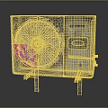 Rusty OWICO Air Conditioner Fan With Metal Grille Control Panel And Stand